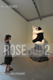 05.06.2009. PALAZZO GRASSI : EXPOSITION MAPPING THE STUDIO PAUL MCCARTHY : BEAR AND RABBIT ON THE ROCK ©Graziano Arici/Rosebud2 ARTE MUSEO PINAULT
