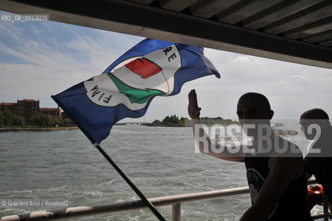 VENEZIA 30/05/09 - DEMONSTRATION OF THE PARTY MOVIMENTO SOCIALE FIAMMA TRICOLORE IN VENICE ©Graziano Arici/Rosebud2 FASCISTI FASCISMO DESTRA