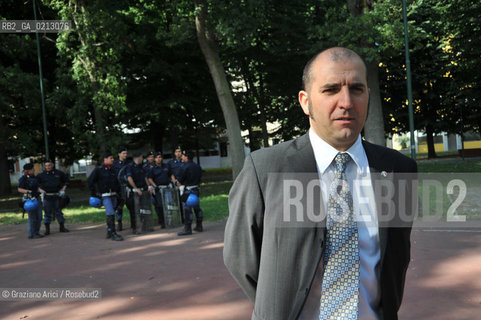 VENEZIA 30/05/09 - DEMONSTRATION OF THE PARTY MOVIMENTO SOCIALE FIAMMA TRICOLORE IN VENICE THE LEADER PIERO PUSCHIAVO ©Graziano Arici/Rosebud2 FASCISTI FASCISMO DESTRA