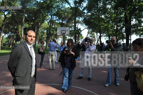 VENEZIA 30/05/09 - DEMONSTRATION OF THE PARTY MOVIMENTO SOCIALE FIAMMA TRICOLORE IN VENICE THE LEADER PIERO PUSCHIAVO ©Graziano Arici/Rosebud2 FASCISTI FASCISMO DESTRA
