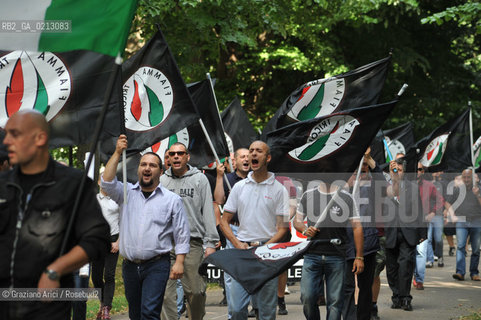 VENEZIA 30/05/09 - DEMONSTRATION OF THE PARTY MOVIMENTO SOCIALE FIAMMA TRICOLORE IN VENICE ©Graziano Arici/Rosebud2 FASCISTI FASCISMO DESTRA