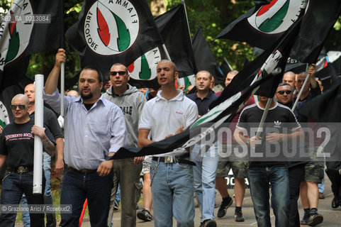 VENEZIA 30/05/09 - DEMONSTRATION OF THE PARTY MOVIMENTO SOCIALE FIAMMA TRICOLORE IN VENICE ©Graziano Arici/Rosebud2 FASCISTI FASCISMO DESTRA