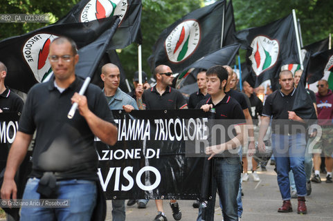 VENEZIA 30/05/09 - DEMONSTRATION OF THE PARTY MOVIMENTO SOCIALE FIAMMA TRICOLORE IN VENICE ©Graziano Arici/Rosebud2 FASCISTI FASCISMO DESTRA