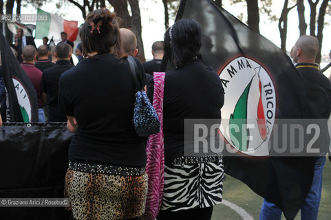 VENEZIA 30/05/09 - DEMONSTRATION OF THE PARTY MOVIMENTO SOCIALE FIAMMA TRICOLORE IN VENICE ©Graziano Arici/Rosebud2 FASCISTI FASCISMO DESTRA