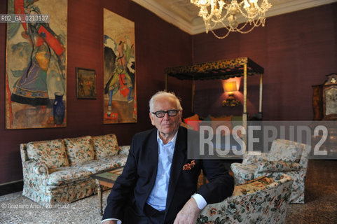 VENICE 21/06/09 - THE FASHION DESIGNER PIERRE CARDIN IN HIS PALACE IN VENICE CA BRAGADIN  : THE PALACE IN THE 18TH CENTURY WAS THE PALACE WHERE LIVED THE WELL KNOWN LIBERTINE GIACOMO CASANOVA  ©Graziano Arici/Rosebud2 MODA STILISTA
