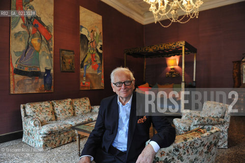 VENICE 21/06/09 - THE FASHION DESIGNER PIERRE CARDIN IN HIS PALACE IN VENICE CA BRAGADIN  : THE PALACE IN THE 18TH CENTURY WAS THE PALACE WHERE LIVED THE WELL KNOWN LIBERTINE GIACOMO CASANOVA  ©Graziano Arici/Rosebud2 MODA STILISTA