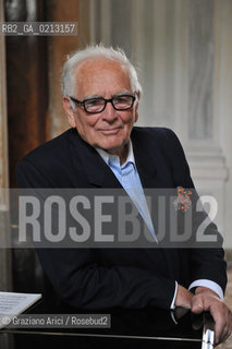 VENICE 21/06/09 - THE FASHION DESIGNER PIERRE CARDIN IN HIS PALACE IN VENICE CA BRAGADIN  : THE PALACE IN THE 18TH CENTURY WAS THE PALACE WHERE LIVED THE WELL KNOWN LIBERTINE GIACOMO CASANOVA  ©Graziano Arici/Rosebud2 MODA STILISTA