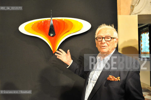 VENICE 21/06/09 - THE FASHION DESIGNER PIERRE CARDIN IN THE SHOW -ROOM OF HIS FORNITURE IN HIS PALACE IN VENICE CA BRAGADIN  : THE PALACE IN THE 18TH CENTURY WAS THE PALACE WHERE LIVED THE WELL KNOWN LIBERTINE GIACOMO CASANOVA  ©Graziano Arici/Rosebud2 MODA STILISTA