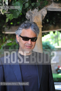 VENICE 30/06/09 - THE SINGER ANDREA BOCELLI IN VENICE - ©Graziano Arici/Rosebud2 CANTANTE MUSICA POP LIRICA
