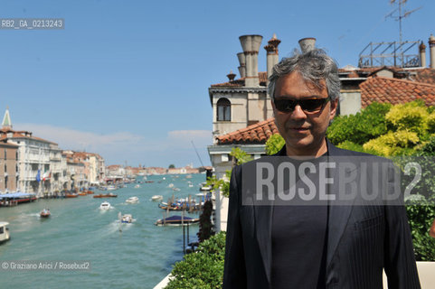 VENICE 30/06/09 - THE SINGER ANDREA BOCELLI IN VENICE - ©Graziano Arici/Rosebud2 CANTANTE MUSICA POP LIRICA