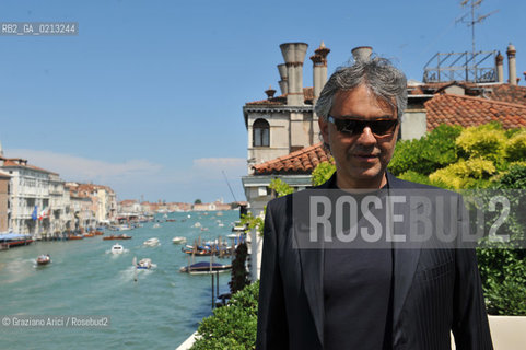 VENICE 30/06/09 - THE SINGER ANDREA BOCELLI IN VENICE - ©Graziano Arici/Rosebud2 CANTANTE MUSICA POP LIRICA