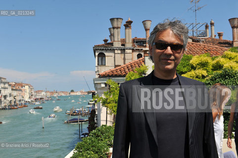VENICE 30/06/09 - THE SINGER ANDREA BOCELLI IN VENICE - ©Graziano Arici/Rosebud2 CANTANTE MUSICA POP LIRICA
