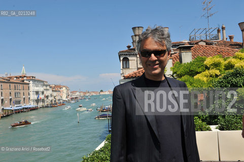 VENICE 30/06/09 - THE SINGER ANDREA BOCELLI IN VENICE - ©Graziano Arici/Rosebud2 CANTANTE MUSICA POP LIRICA