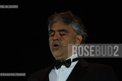 VENICE 1/07/09 - THE SINGER ANDREA BOCELLI SINGS IN VENICE - ©Graziano Arici/Rosebud2 CANTANTE MUSICA POP LIRICA