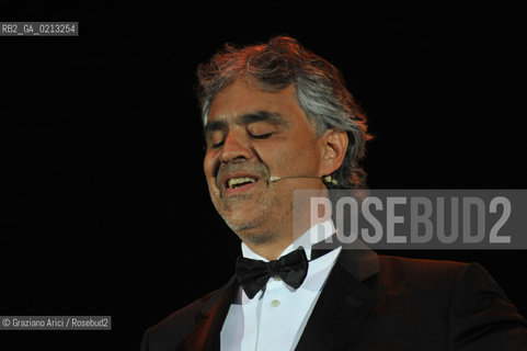VENICE 1/07/09 - THE SINGER ANDREA BOCELLI SINGS IN VENICE - ©Graziano Arici/Rosebud2 CANTANTE MUSICA POP LIRICA