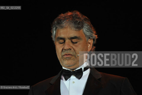 VENICE 1/07/09 - THE SINGER ANDREA BOCELLI SINGS IN VENICE - ©Graziano Arici/Rosebud2 CANTANTE MUSICA POP LIRICA