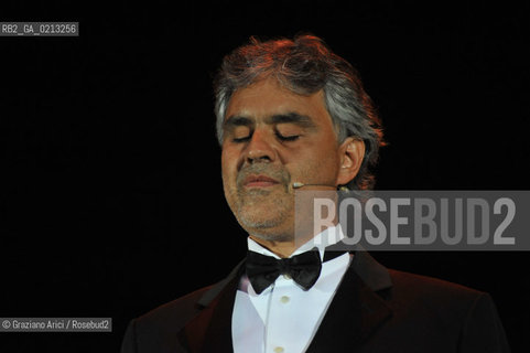 VENICE 1/07/09 - THE SINGER ANDREA BOCELLI SINGS IN VENICE - ©Graziano Arici/Rosebud2 CANTANTE MUSICA POP LIRICA