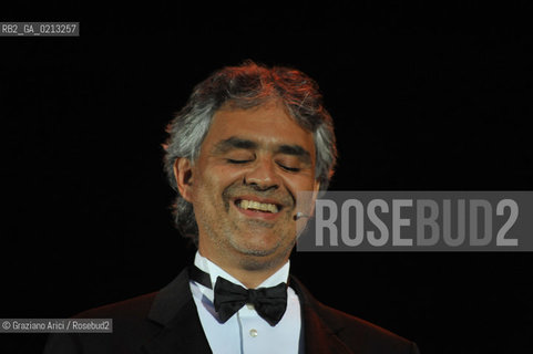 VENICE 1/07/09 - THE SINGER ANDREA BOCELLI SINGS IN VENICE - ©Graziano Arici/Rosebud2 CANTANTE MUSICA POP LIRICA