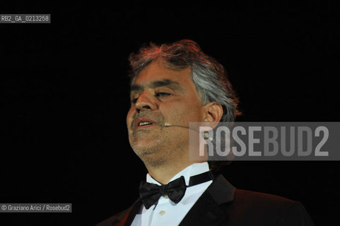 VENICE 1/07/09 - THE SINGER ANDREA BOCELLI SINGS IN VENICE - ©Graziano Arici/Rosebud2 CANTANTE MUSICA POP LIRICA