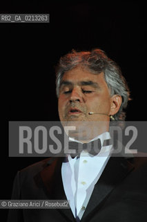 VENICE 1/07/09 - THE SINGER ANDREA BOCELLI SINGS IN VENICE - ©Graziano Arici/Rosebud2 CANTANTE MUSICA POP LIRICA