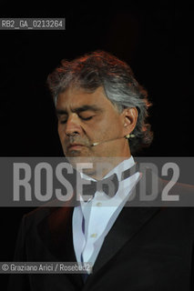 VENICE 1/07/09 - THE SINGER ANDREA BOCELLI SINGS IN VENICE - ©Graziano Arici/Rosebud2 CANTANTE MUSICA POP LIRICA