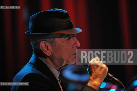 VENEZIA 3/08/2009 - THE SINGER LEONARD COHEN IN CONCERT IN VENICE ©Graziano Arici/Rosebud2 MUSICA POP ROCK