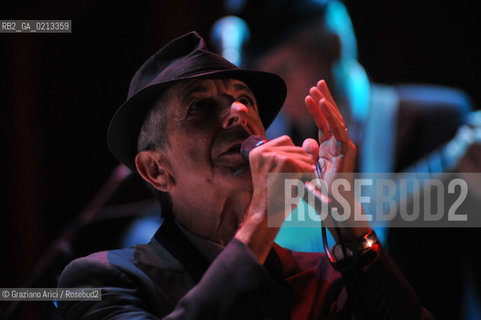 VENEZIA 3/08/2009 - THE SINGER LEONARD COHEN IN CONCERT IN VENICE ©Graziano Arici/Rosebud2 MUSICA POP ROCK