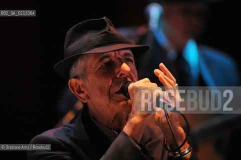 VENEZIA 3/08/2009 - THE SINGER LEONARD COHEN IN CONCERT IN VENICE ©Graziano Arici/Rosebud2 MUSICA POP ROCK