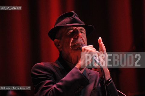VENEZIA 3/08/2009 - THE SINGER LEONARD COHEN IN CONCERT IN VENICE ©Graziano Arici/Rosebud2 MUSICA POP ROCK