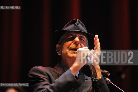 VENEZIA 3/08/2009 - THE SINGER LEONARD COHEN IN CONCERT IN VENICE ©Graziano Arici/Rosebud2 MUSICA POP ROCK
