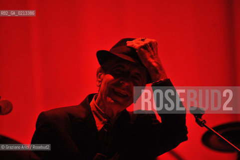 VENEZIA 3/08/2009 - THE SINGER LEONARD COHEN IN CONCERT IN VENICE ©Graziano Arici/Rosebud2 MUSICA POP ROCK