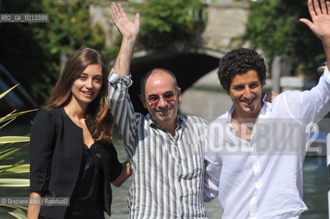 01/9/09  - THE 66 THE VENICE FILM FESTIVAL:  FILM BAARIA : THE DIRECTOR GIUSEPPE TORNATORE WITH THE ACTRESS MARGARETH MADE AND THE ACTOR FRANCESCO SCIANNA @ Graziano Arici/Rosebud2