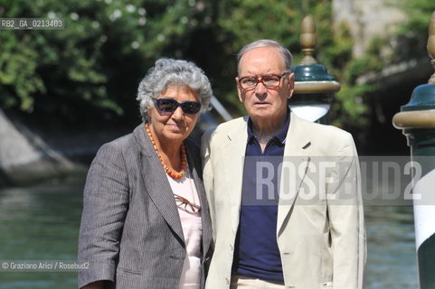 01/9/09  - THE 66 THE VENICE FILM FESTIVAL:  THE MUSIC FILM COMPOSER ENNIO MORRICONE WITH HIS WIFE @ Graziano Arici/Rosebud2
