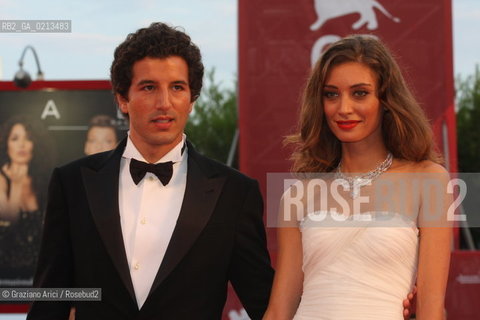 02/09/2009 - VENICE 66th FILM FESTIVAL - RED CARPET FILM BAARíA - THE ACTORS MARGARETH MADE AND FRANCESCO SCIANNA AT THE OPENING CEREMONY