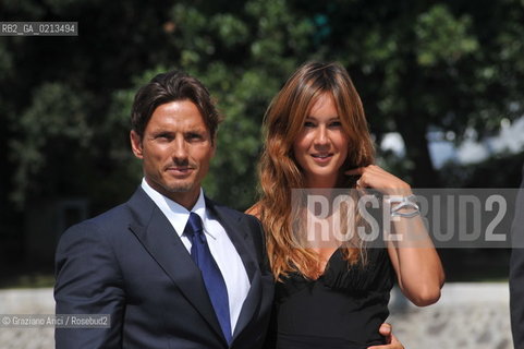 02/09/2009 - VENICE 66th FILM FESTIVAL - THE MANAGER PIERSILVIO BERLUSCONI, SON OF THE ITALIAN PREMIER SILVIO BELUSCONI, WITH HIS GIRLFRIEND SILVIA TOFFANIN  ©Graziano Arici/Rosebud2