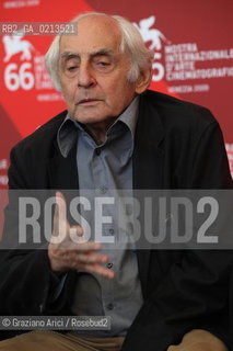 Italy, Venice - September 03, 2009.66th VENICE INTERNATIONAL FILM FESTIVAL - FILM: LE OMBRE ROSSE. THE DIRECTOR FRANCESCO MASELLI.