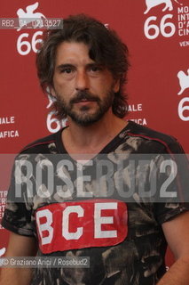 Italy, Venice - September 03, 2009.66th VENICE INTERNATIONAL FILM FESTIVAL - FILM: LE OMBRE ROSSE. THE ACTOR LUCA LIONELLO