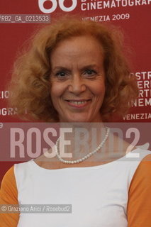 Italy, Venice - September 03, 2009.66th VENICE INTERNATIONAL FILM FESTIVAL - FILM: LE OMBRE ROSSE. THE ACTRESS LUCIA POLI
