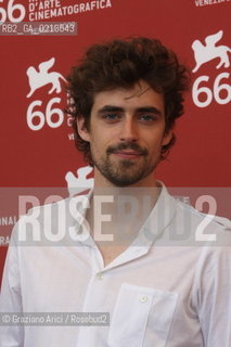 Italy, Venice - September 03, 2009.66th VENICE INTERNATIONAL FILM FESTIVAL - FILM: LE OMBRE ROSSE. THE ACTOR  FLAVIO PARENTI