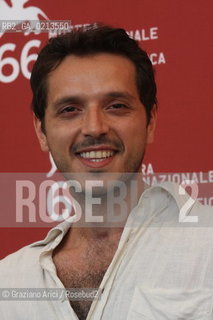 Italy, Venice - September 03, 2009.66th VENICE INTERNATIONAL FILM FESTIVAL - FILM: LE OMBRE ROSSE. THE ACTOR CARMELO GALATI