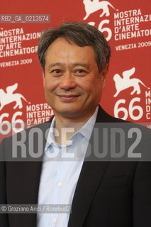 Italy, Venice - September 03, 2009.66th VENICE INTERNATIONAL FILM FESTIVAL - ANG LEE PRESIDENT OF THE JURY OF THE FESTIVAL