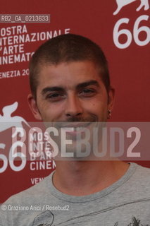 Italy, Venice - September 04th, 2009.66th VENICE INTERNATIONAL FILM FESTIVAL - FILM: DIECI INVERNI - THE ACTOR MICHELE RIONDINO