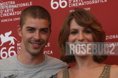 Italy, Venice - September 04th, 2009.66th VENICE INTERNATIONAL FILM FESTIVAL - FILM: DIECI INVERNI - THE ACTORS ISABELLA RAGONESE AND MICHELE RIONDINO