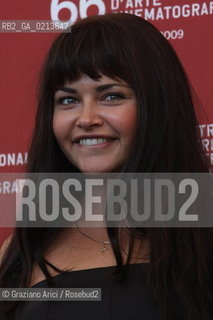 Italy, Venice - September 04th, 2009.66th VENICE INTERNATIONAL FILM FESTIVAL - FILM: DIECI INVERNI - THE ACTRESS LIUBA ZAIZIEVA