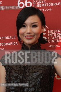 Italy, Venice - September 04th, 2009.66th VENICE INTERNATIONAL FILM FESTIVAL - FILM LEI WANGZI (PRINCE OF TEARS) - THE ACTRESS XUAN ZHU