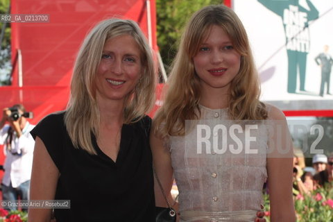Italy, Venice - September 04th, 2009.66th VENICE INTERNATIONAL FILM FESTIVAL - FILM: LOURDES - RED CARPET - LEFT TO RIGHT: THE DIRECTOR JESSICA HAUSNER WITH THE ACTRESS LÉA SEYDOUX