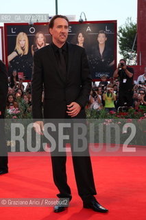 Italy, Venice - September 04th, 2009.66th VENICE INTERNATIONAL FILM FESTIVAL - FILM: BAD LIEUTENANT: PORT OF CALL NEW ORLEANS - THE ACTOR NICOLAS CAGE ATTENDS THE RED CARPET