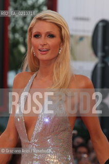 Italy, Venice - September 04th, 2009.66th VENICE INTERNATIONAL FILM FESTIVAL - FILM: BAD LIEUTENANT: PORT OF CALL NEW ORLEANS - PARIS HILTON ATTENDS THE RED CARPET