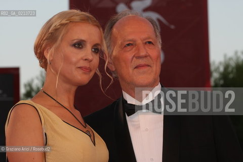 Italy, Venice - September 04th, 2009.66th VENICE INTERNATIONAL FILM FESTIVAL - FILM: BAD LIEUTENANT: PORT OF CALL NEW ORLEANS - RED CARPET, THE DIRECTOR WERNER HERZOG WITH HIS WIFE