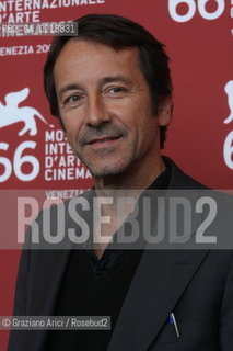 Italy, Venice - September 05th, 2009.66th VENICE INTERNATIONAL FILM FESTIVAL - FILM: PERSÉCUTION. THE ACTOR JEAN-HUGUES ANGLADE